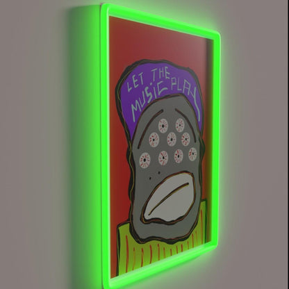 Let The Music Play Rgb Led Neon Sign Handmade Neon Sign