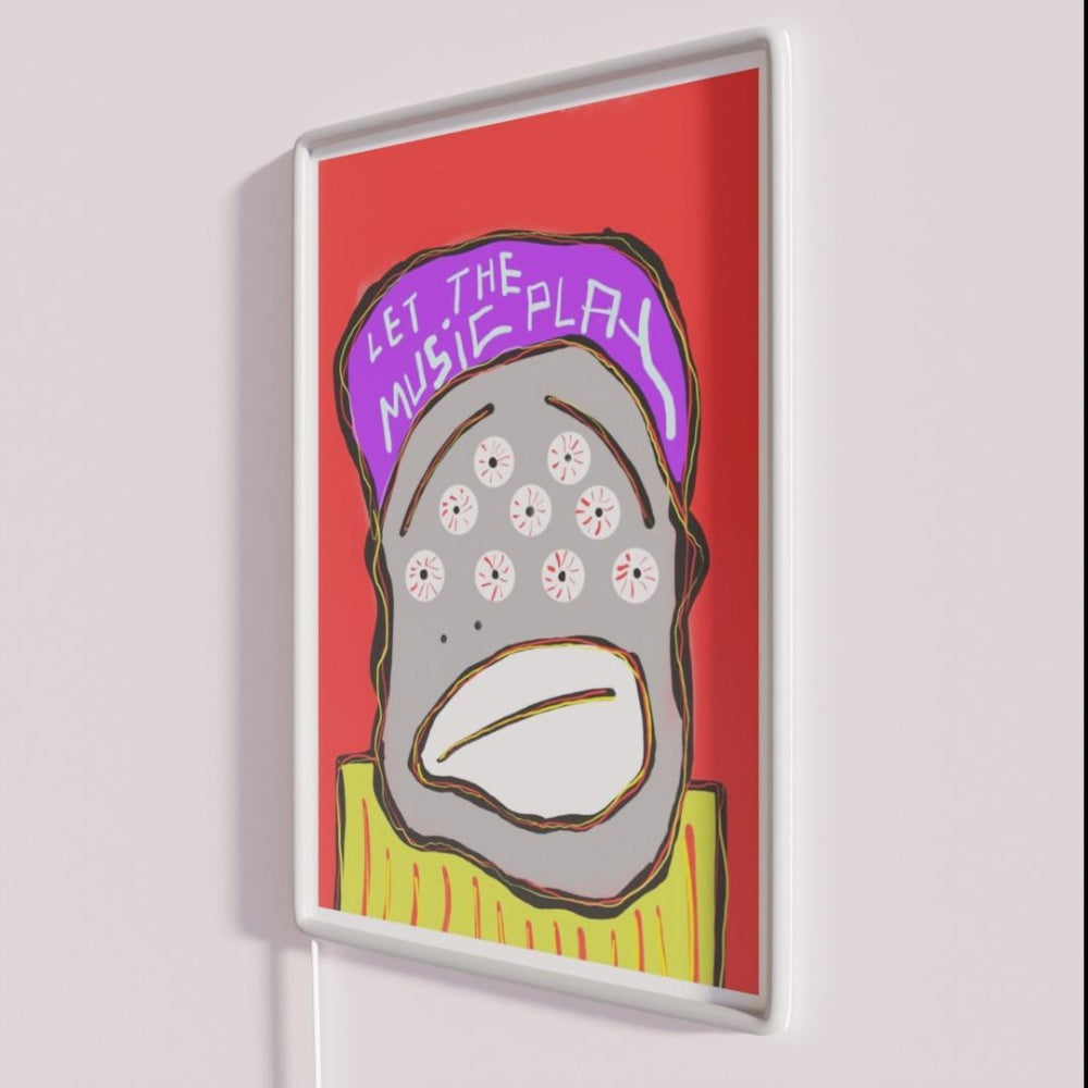 Let The Music Play Rgb Led Neon Sign Handmade Neon Sign