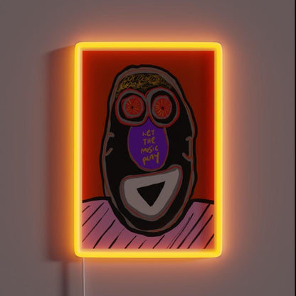 Let The Music Play Rgb Led Neon Sign Home Artistic Neon Light