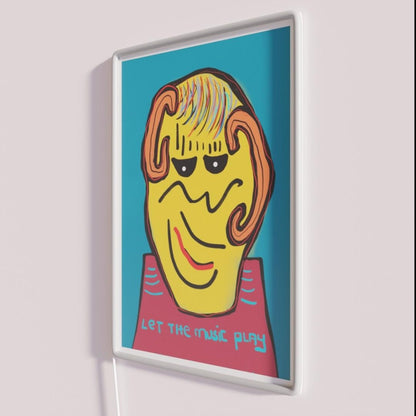 Let The Music Play Rgb Led Neon Sign Home Colorful Neon Sign