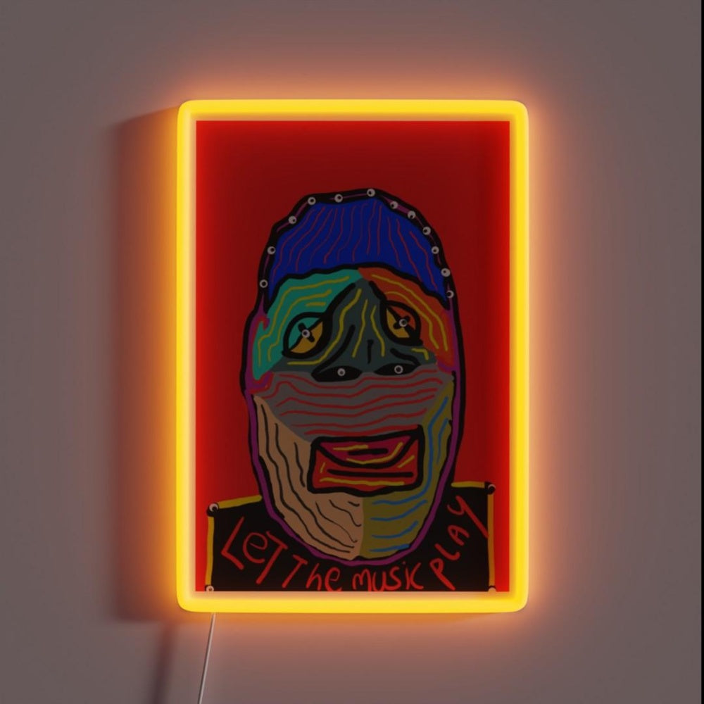 Let The Music Play Rgb Led Neon Sign Home Custom Art Neon