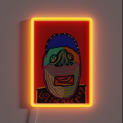 Let The Music Play Rgb Led Neon Sign Home Custom Art Neon