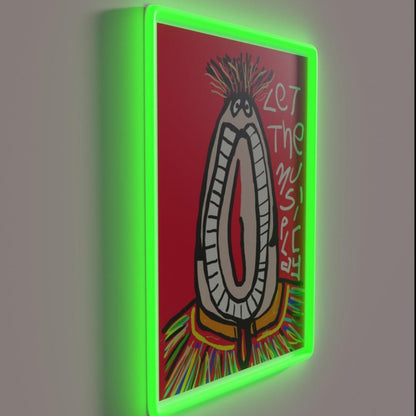 Let The Music Play Rgb Led Neon Sign Home Handmade Neon Sign