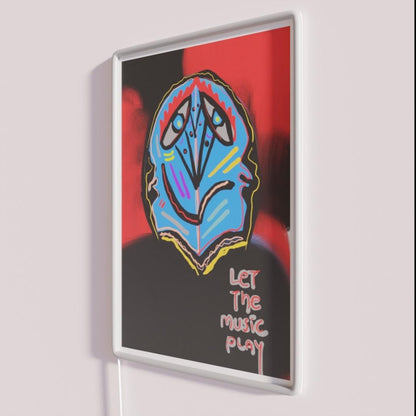 Let The Music Play Rgb Led Neon Sign Home Led Art Neon