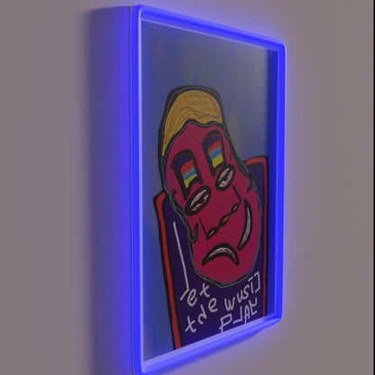 Let The Music Play Rgb Led Neon Sign Home Neon Art Decor