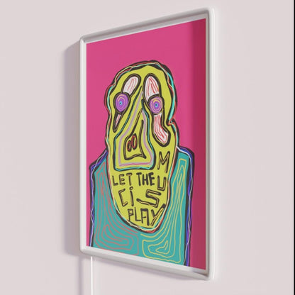 Let The Music Play Rgb Led Neon Sign Home Neon Wall Sculpture