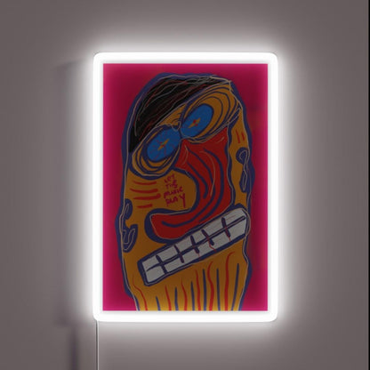 Let The Music Play Rgb Led Neon Sign Home Unique Neon Sign