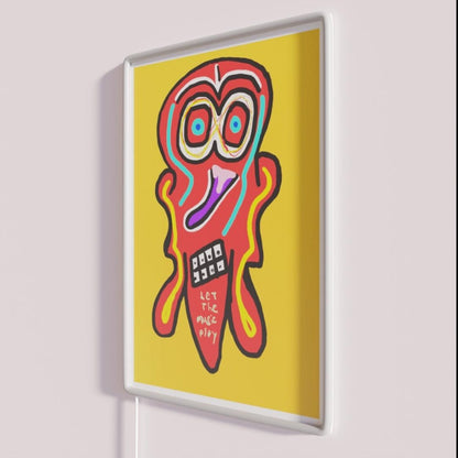 Let The Music Play Rgb Led Neon Sign Minimalist Wall Decor