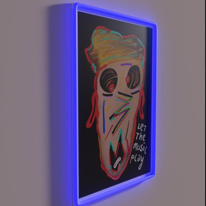 Let The Music Play Rgb Led Neon Sign Modern Neon Sign