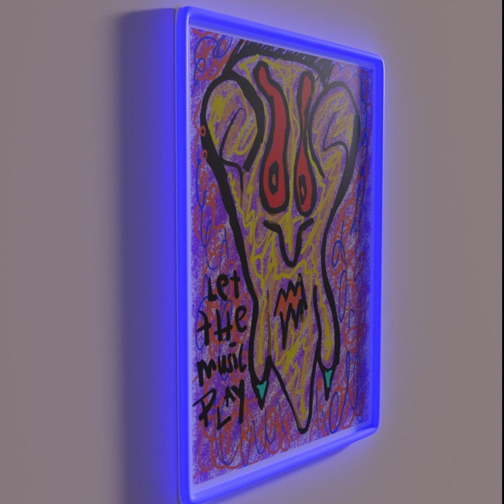 Let The Music Play Rgb Led Neon Sign Neon Art Decor