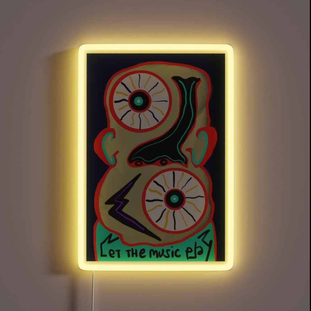 Let The Music Play Rgb Led Neon Sign Neon Artwork Sign