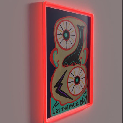 Let The Music Play Rgb Led Neon Sign Neon Artwork Sign