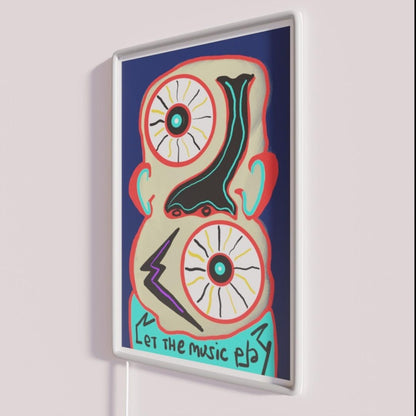 Let The Music Play Rgb Led Neon Sign Neon Artwork Sign