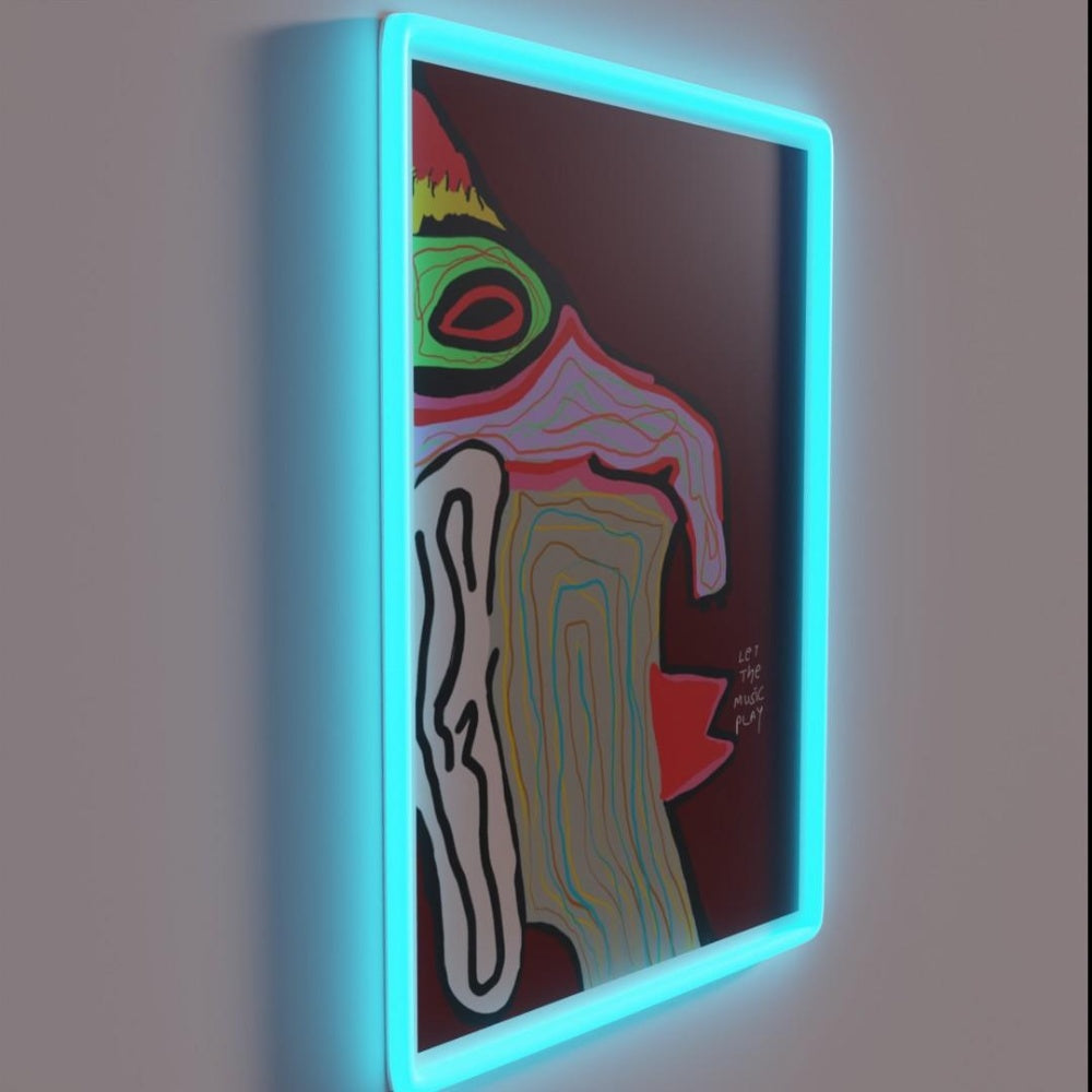 Let The Music Play Rgb Led Neon Sign Neon Sign For Studio
