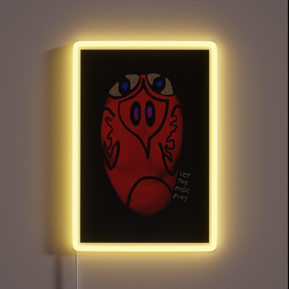 Let The Music Play Rgb Led Neon Sign Neon Sign For Studio Wall Art