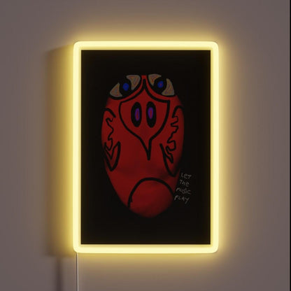 Let The Music Play Rgb Led Neon Sign Neon Sign For Studio Wall Art