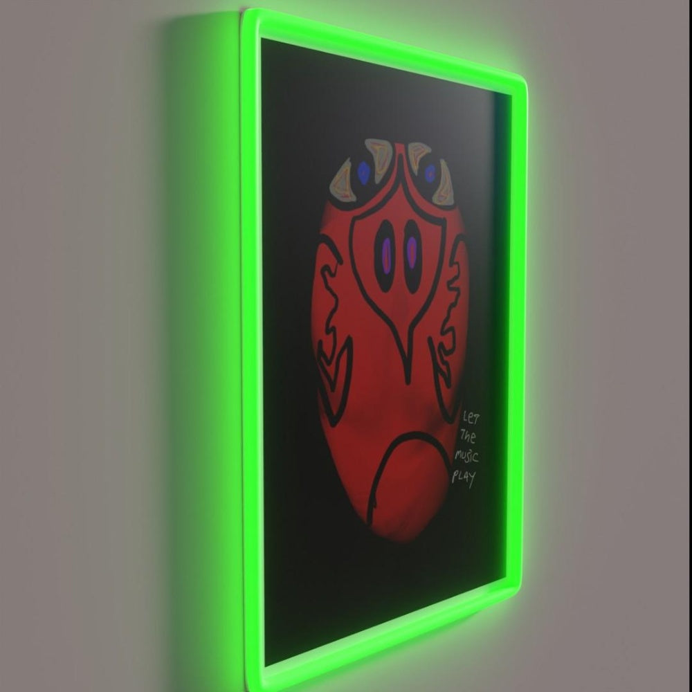 Let The Music Play Rgb Led Neon Sign Neon Sign For Studio Wall Art