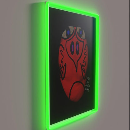 Let The Music Play Rgb Led Neon Sign Neon Sign For Studio Wall Art