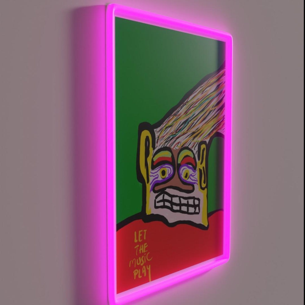 Let The Music Play Rgb Led Neon Sign Neon Wall Sculpture