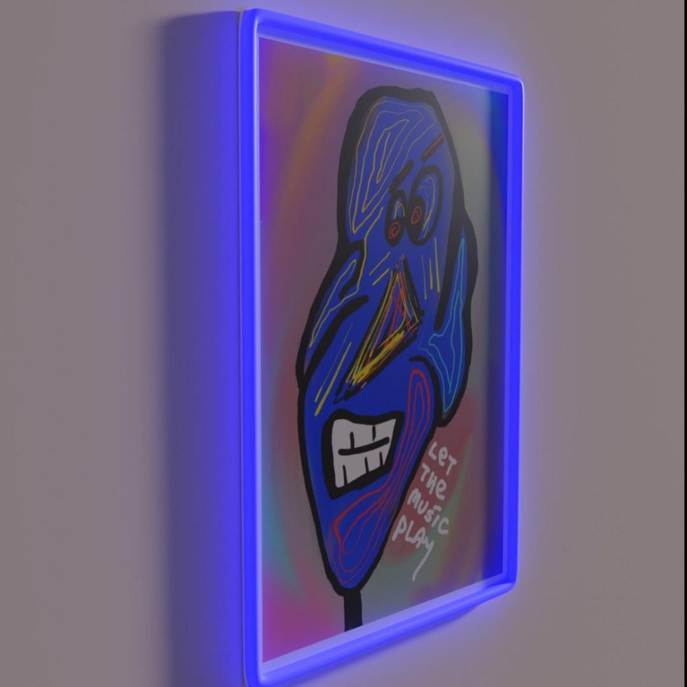 Let The Music Play Rgb Led Neon Sign Pop Art Neon Sign