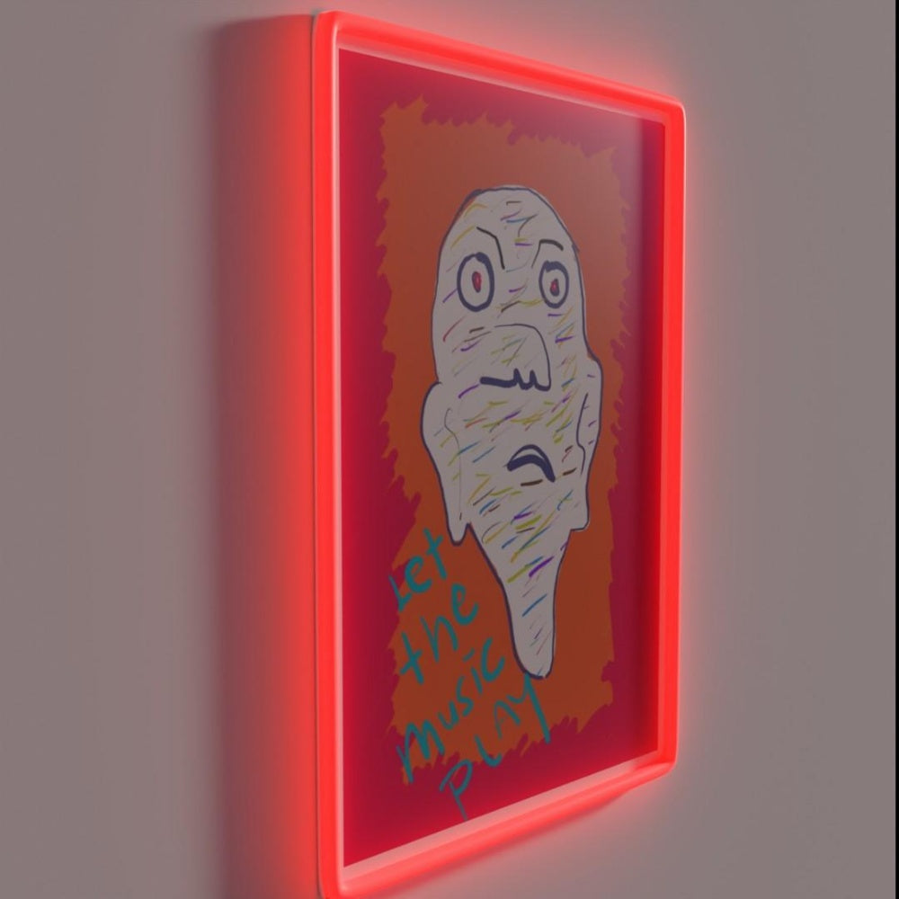 Let The Music Play Rgb Led Neon Sign Restaurant Abstract Neon Sign