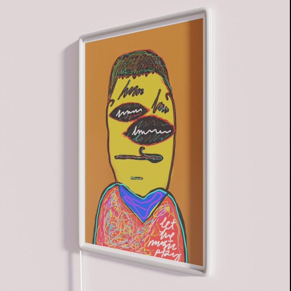 Let The Music Play Rgb Led Neon Sign Restaurant Led Art Neon