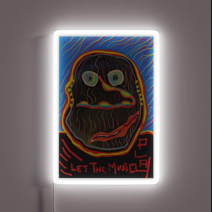 Let The Music Play Rgb Led Neon Sign Unique Neon Sign