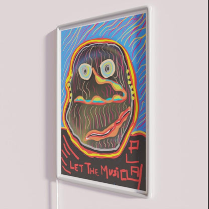 Let The Music Play Rgb Led Neon Sign Unique Neon Sign