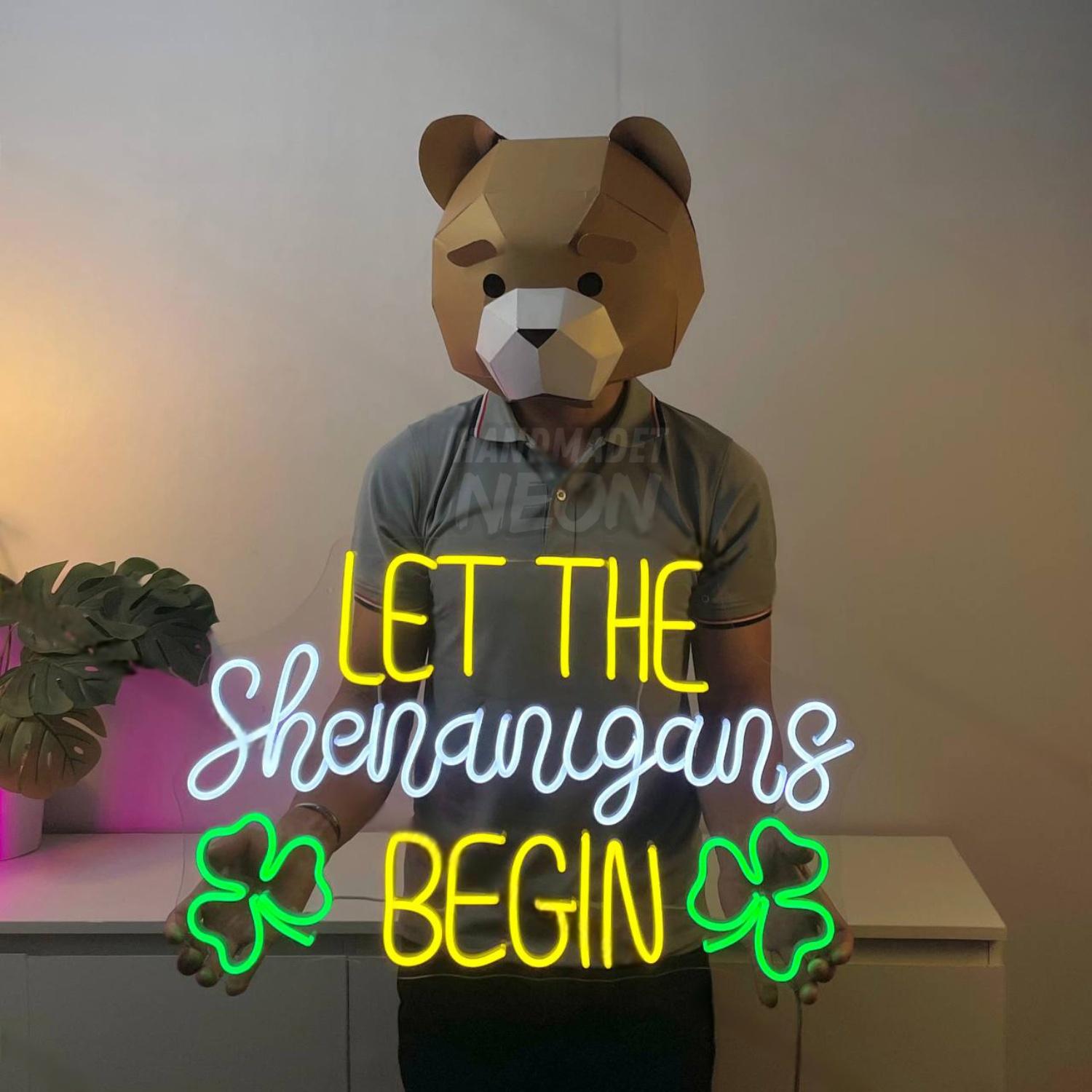 Let The Shenanigans Begin Led Neon Sign Party Led Neon Sign | Shineneon
