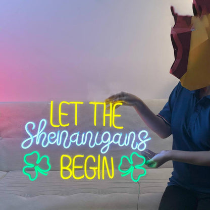 Let The Shenanigans Begin Led Neon Sign Party Led Neon Sign | Shineneon