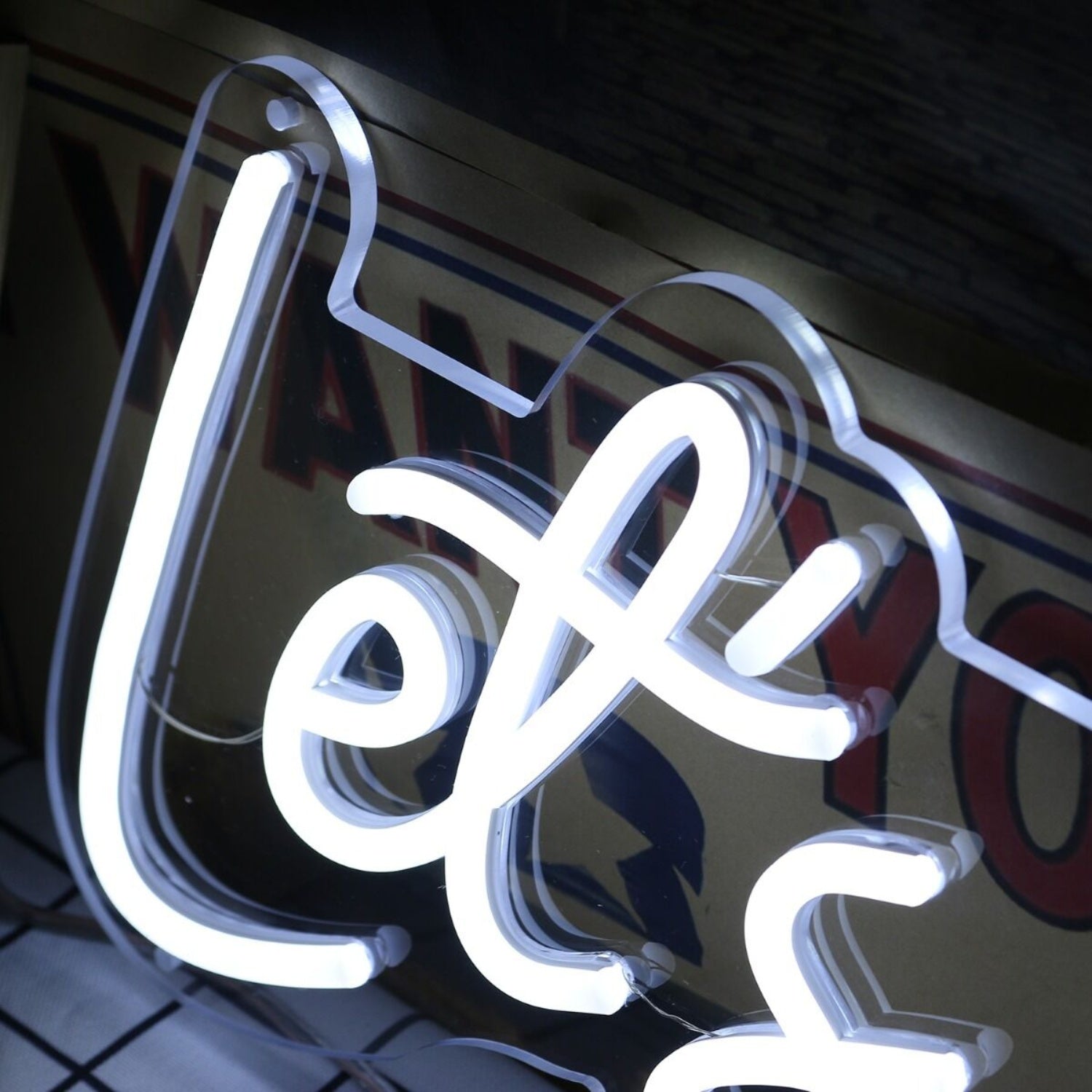 Let Us Celebrate White Party Neon Sign | Shineneon