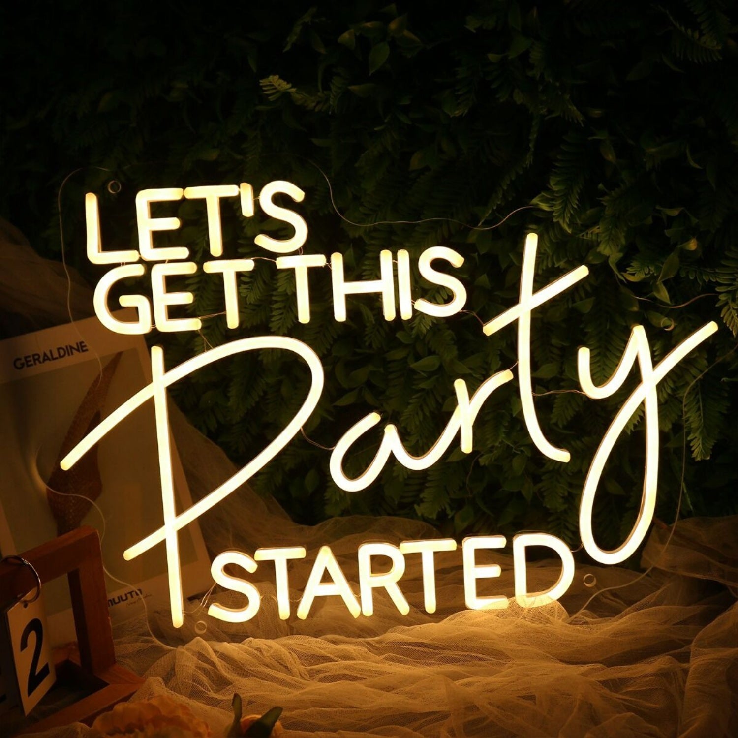 Let Us Get This Party Started Yelow Neon Sign | Shineneon