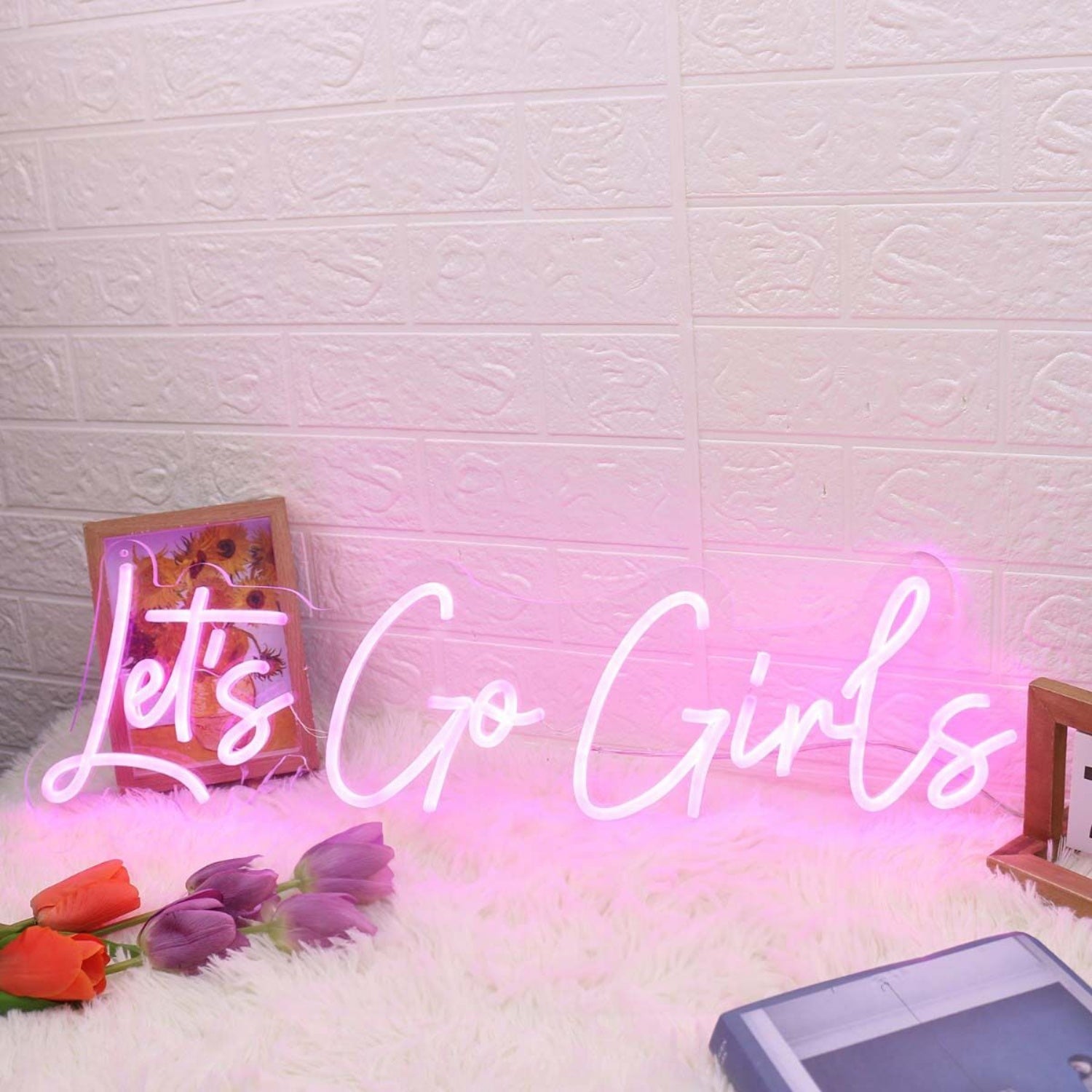 Let Us Go Girls Pink Led Neon Sign For Fun And Playful Spaces | Shineneon