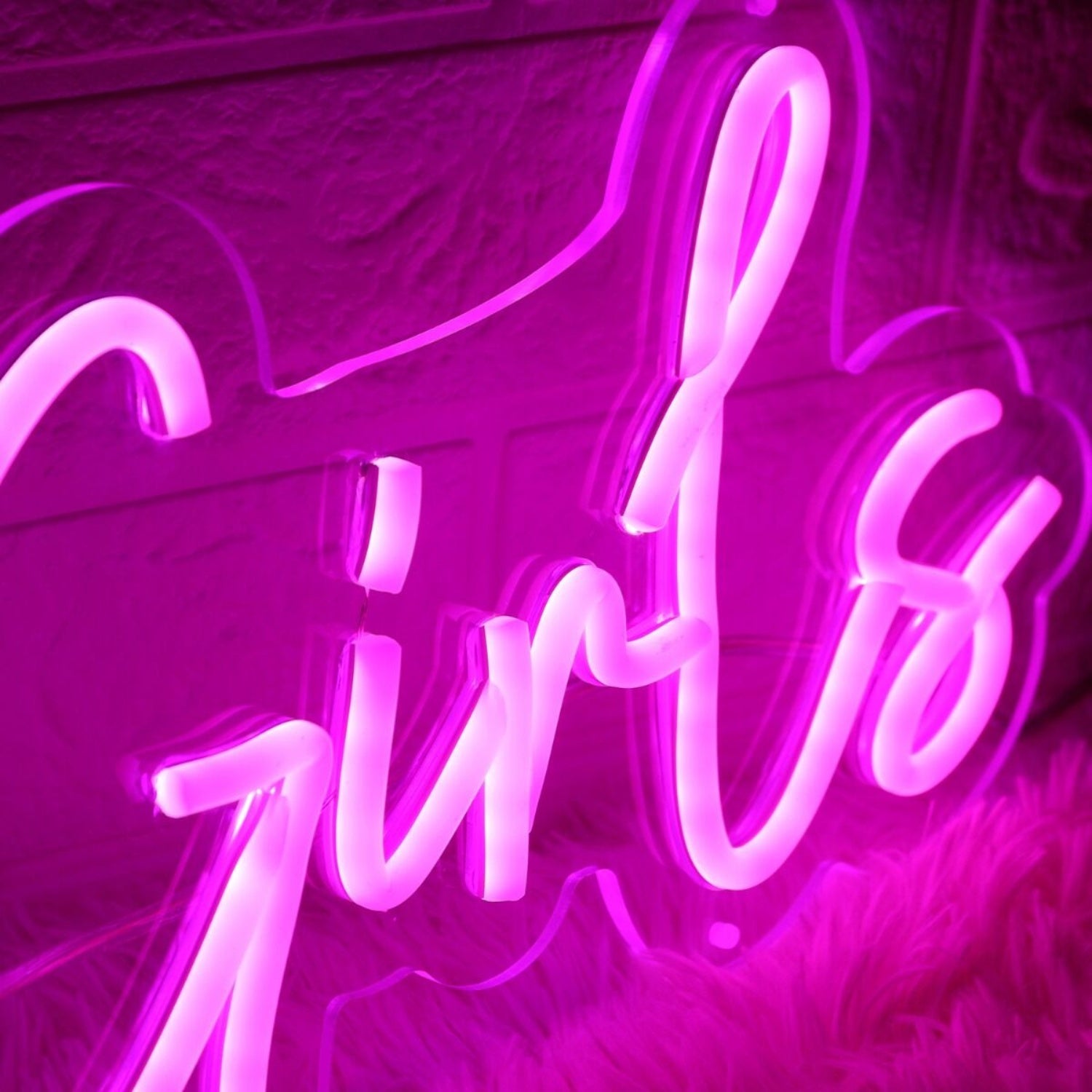 Let Us Go Girls Pink Led Neon Sign For Fun And Playful Spaces | Shineneon