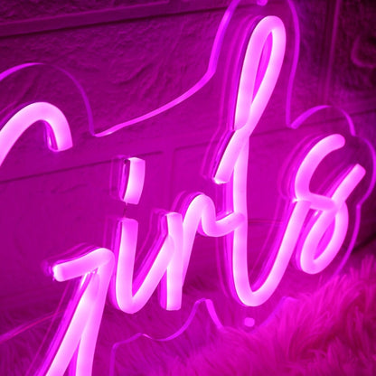 Let Us Go Girls Pink Led Neon Sign For Fun And Playful Spaces | Shineneon