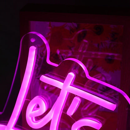 Let Us Go Girls Pink Led Neon Sign For Fun And Playful Spaces | Shineneon