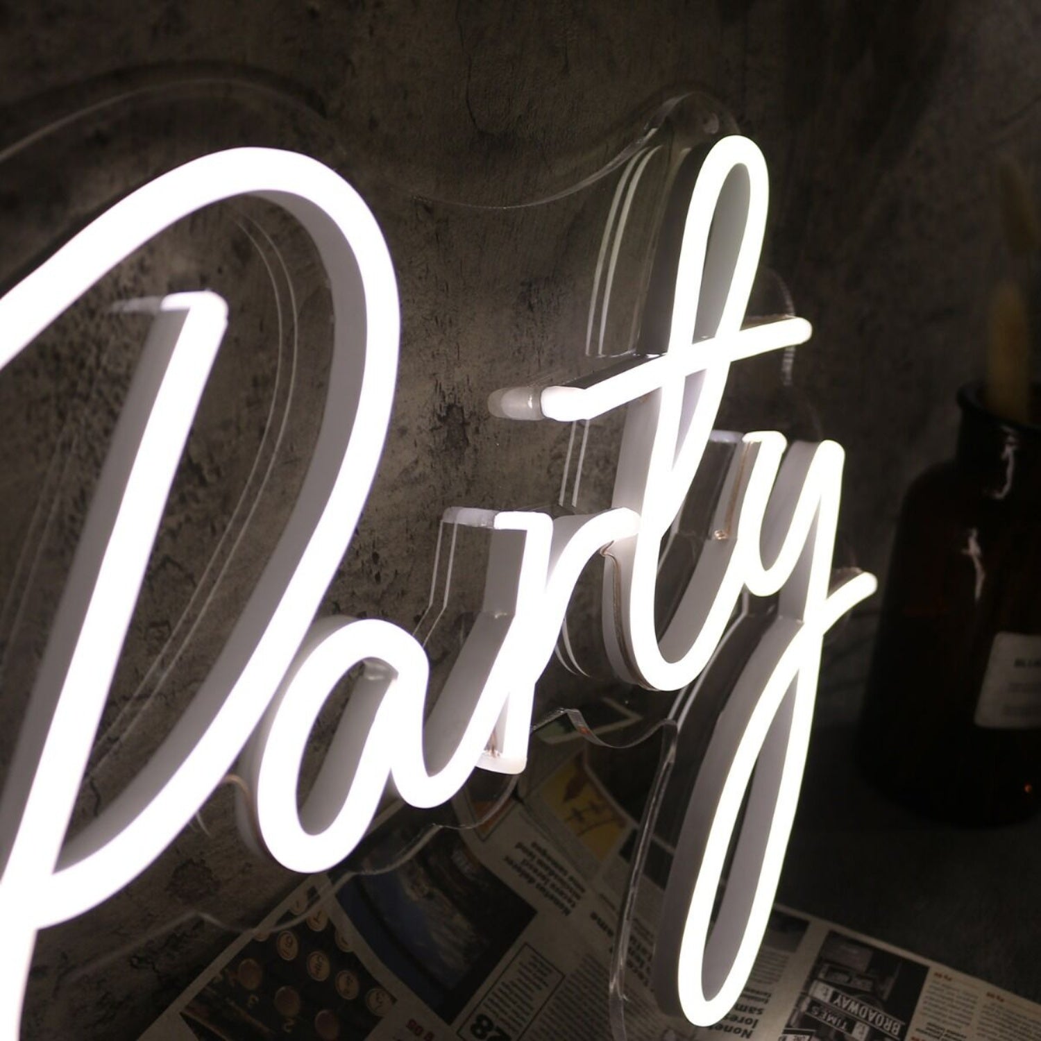 Let Us Party White Led Neon Sign | Shineneon