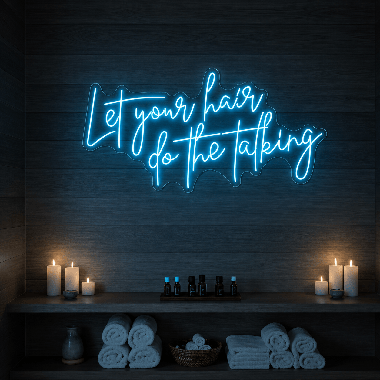 Let Your Hair Do The Talking LED Neon Sign - Shineneon
