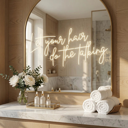 Let Your Hair Do The Talking LED Neon Sign Wall Neon Sign - 02 High-Converting Product Image