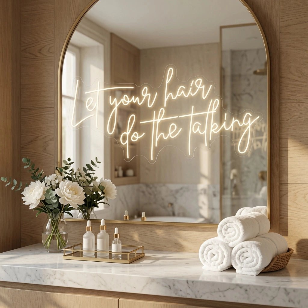 Let Your Hair Do The Talking LED Neon Sign Wall Neon Sign - Shineneon