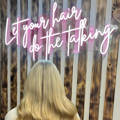 Let Your Hair Do The Talking Light Up Your Space With Neon Style | Shineneon