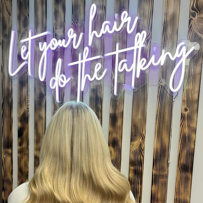 Let Your Hair Do The Talking Light Up Your Space With Neon Style | Shineneon