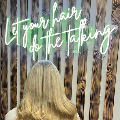 Let Your Hair Do The Talking Light Up Your Space With Neon Style | Shineneon