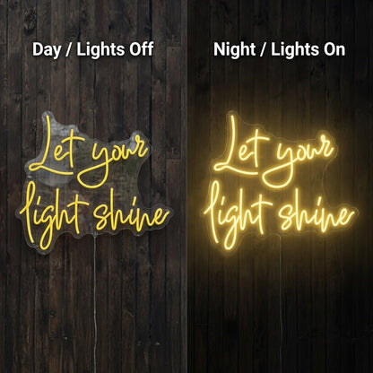 Let Your Light Shine LED Neon Sign Home Wall Art - Shineneon