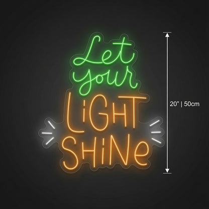 Let Your Light Shine LED Neon Sign Wall Neon Sign - Shineneon