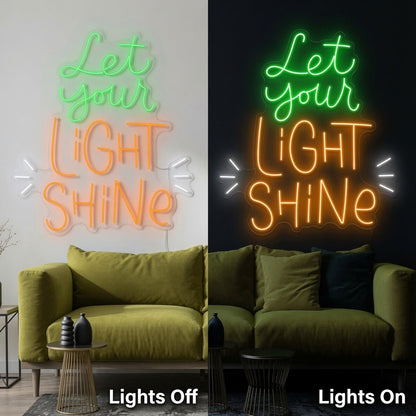 Let Your Light Shine LED Neon Sign Wall Neon Sign - Shineneon
