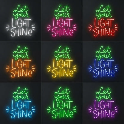 Let Your Light Shine LED Neon Sign Wall Neon Sign - Shineneon