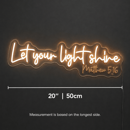 Let Your Shine Wall Decor LED Neon Sign - Shineneon