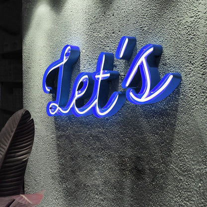 Lets 3D Frontlit Channel Letters Led Light Sign - Shineneon