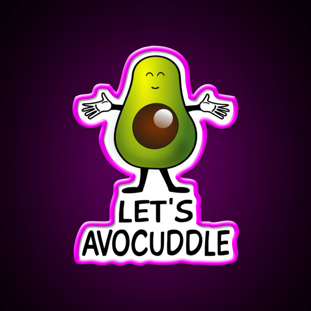 Lets Avocuddle Taco Led Neon Sign Mexican Food Sign Rgb Color - Shineneon